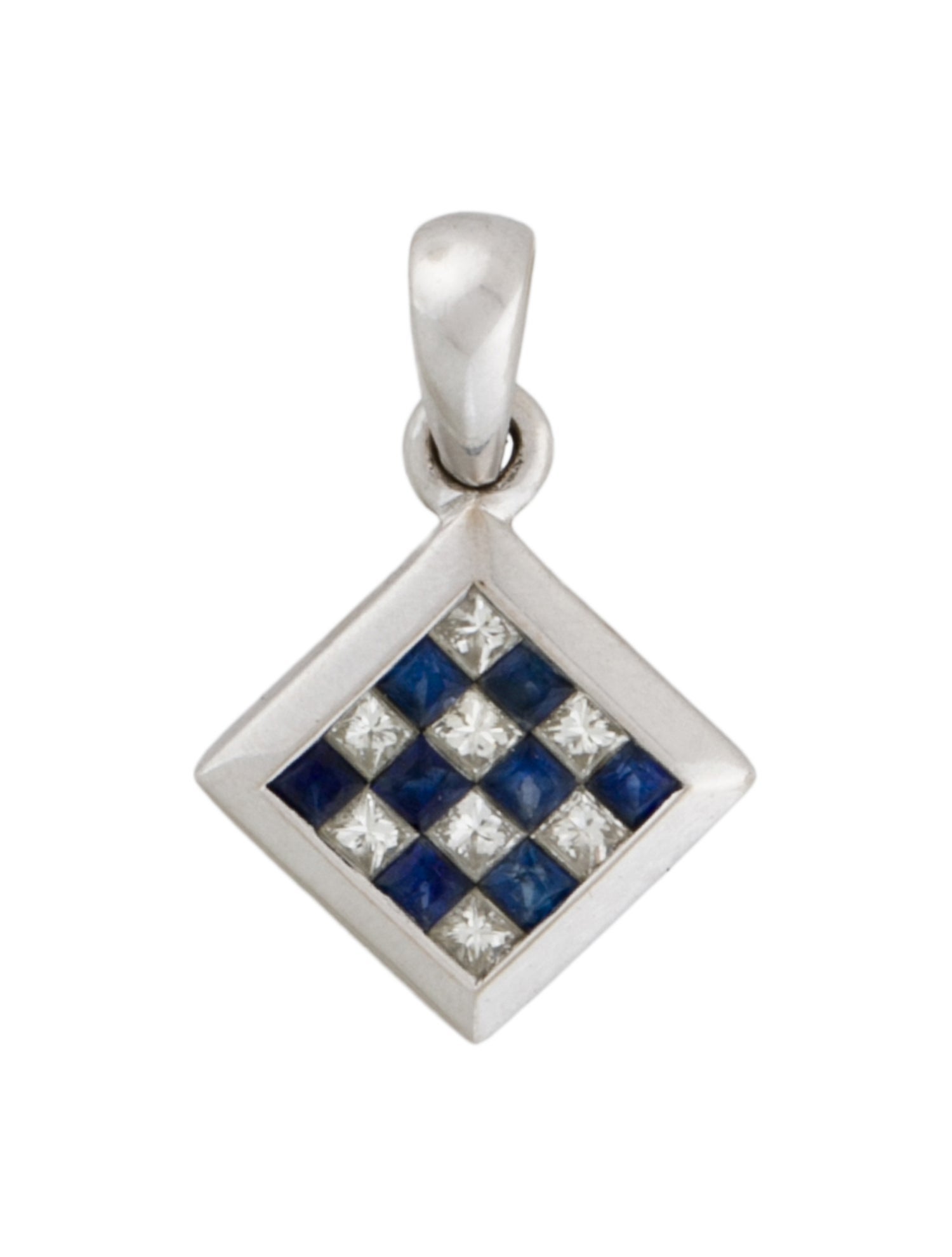 Pendant 18K Sapphire & Diamond Pendant