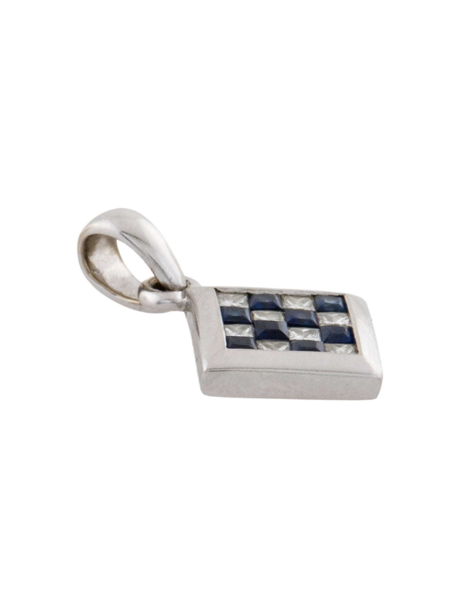 Pendant 18K Sapphire & Diamond Pendant