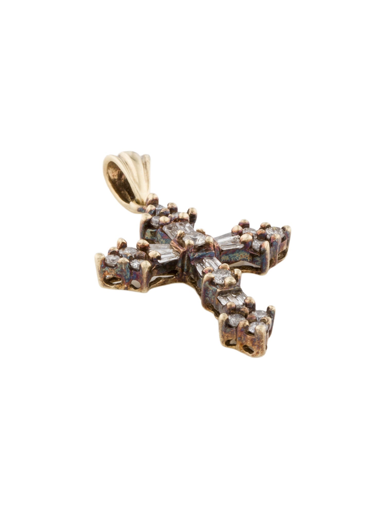 Pendant 10K Diamond Cross Pendant