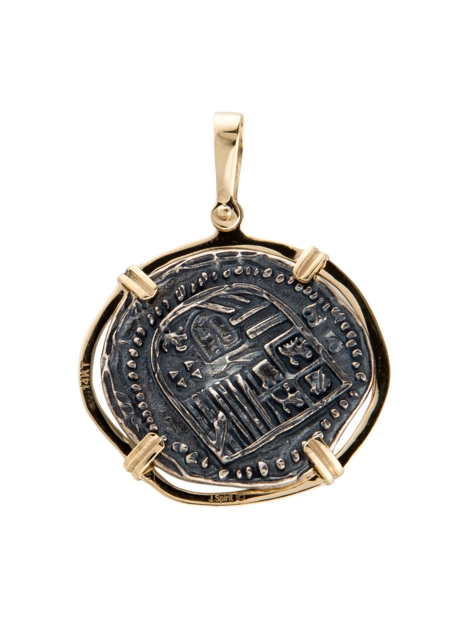 Pendant Two-Tone Coin Pendant