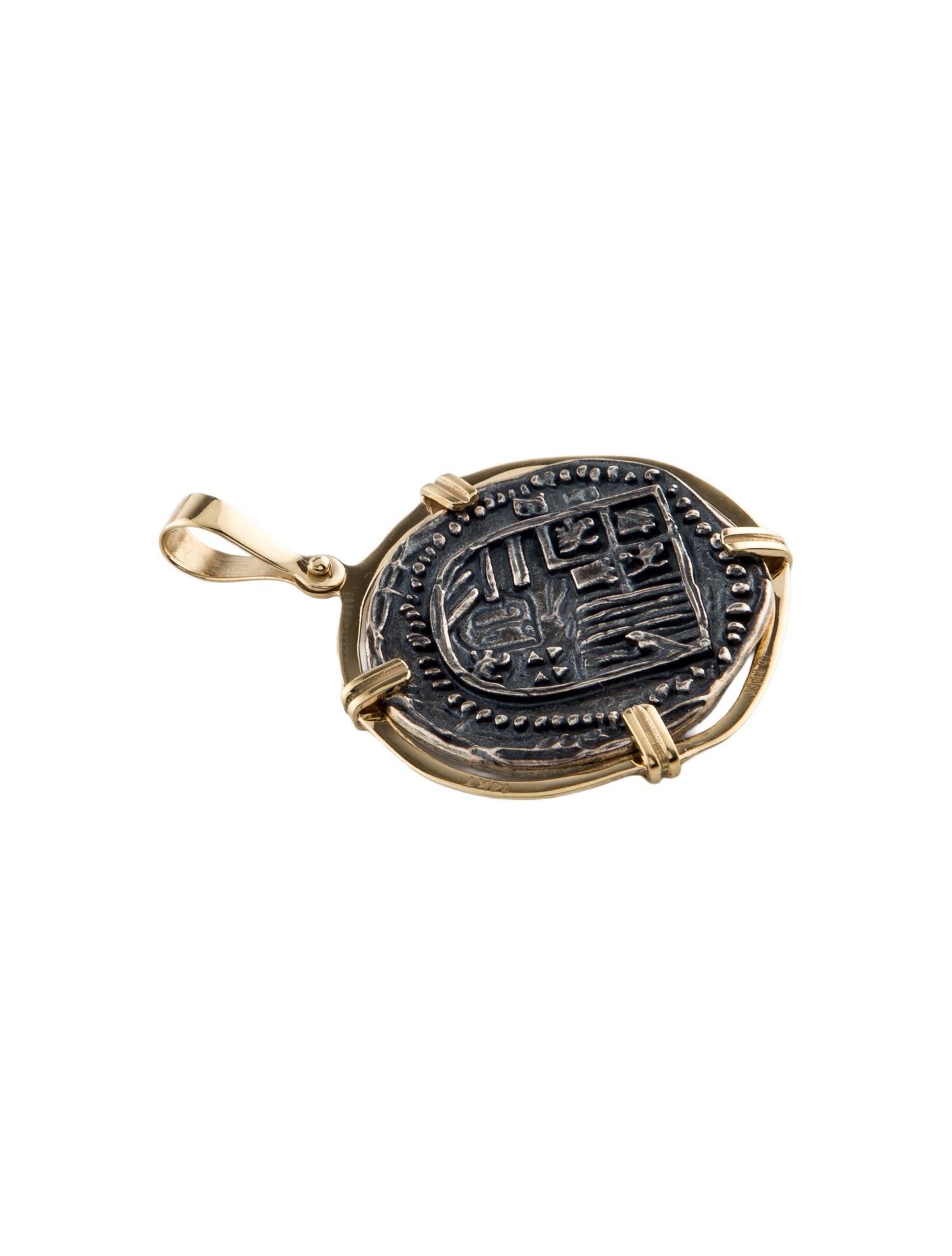 Pendant Two-Tone Coin Pendant