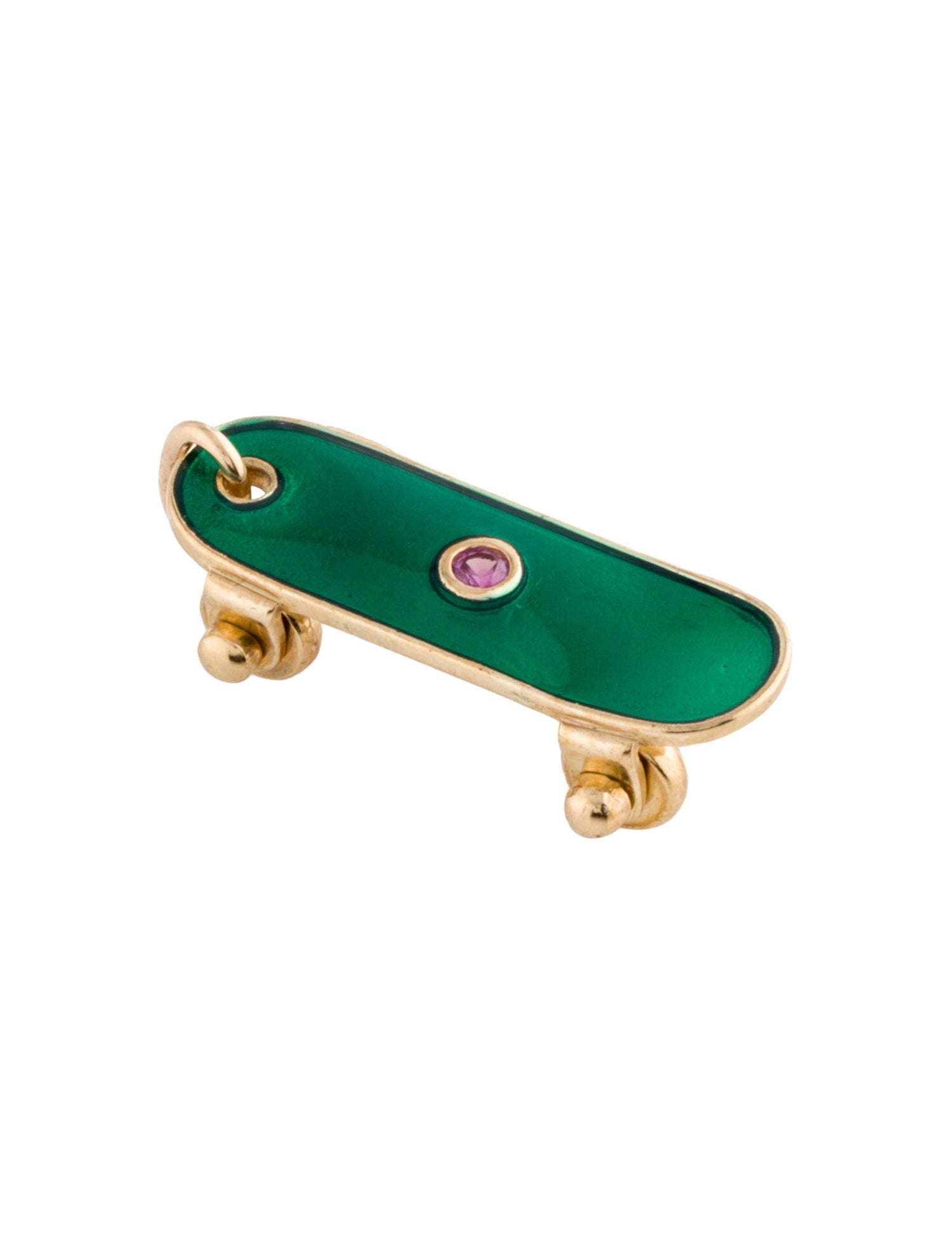 Pascale Monvoisin 9K Sapphire 'Fred' Skateboard Pendant