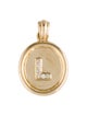 Pendant Silent Opus 14K Diamond Initital 'L' Pendant