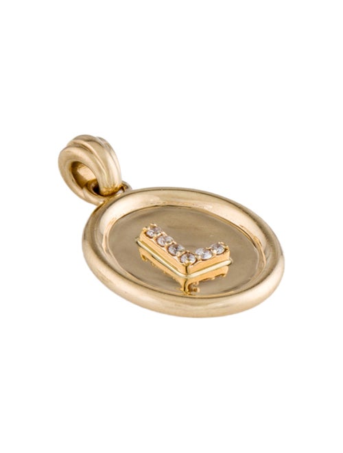 Pendant Silent Opus 14K Diamond Initital 'L' Pendant