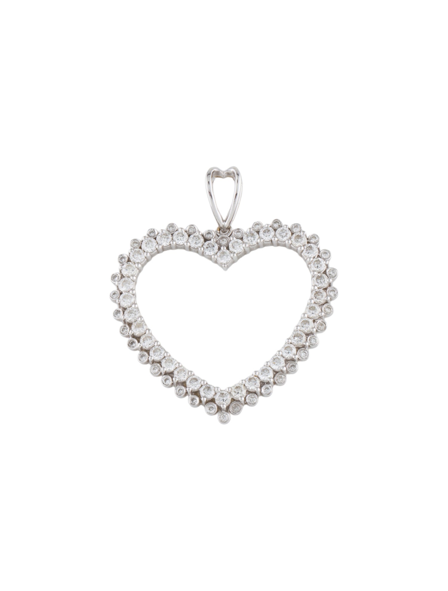 Pendant 18K 1.44ctw Diamond Heart Pendant