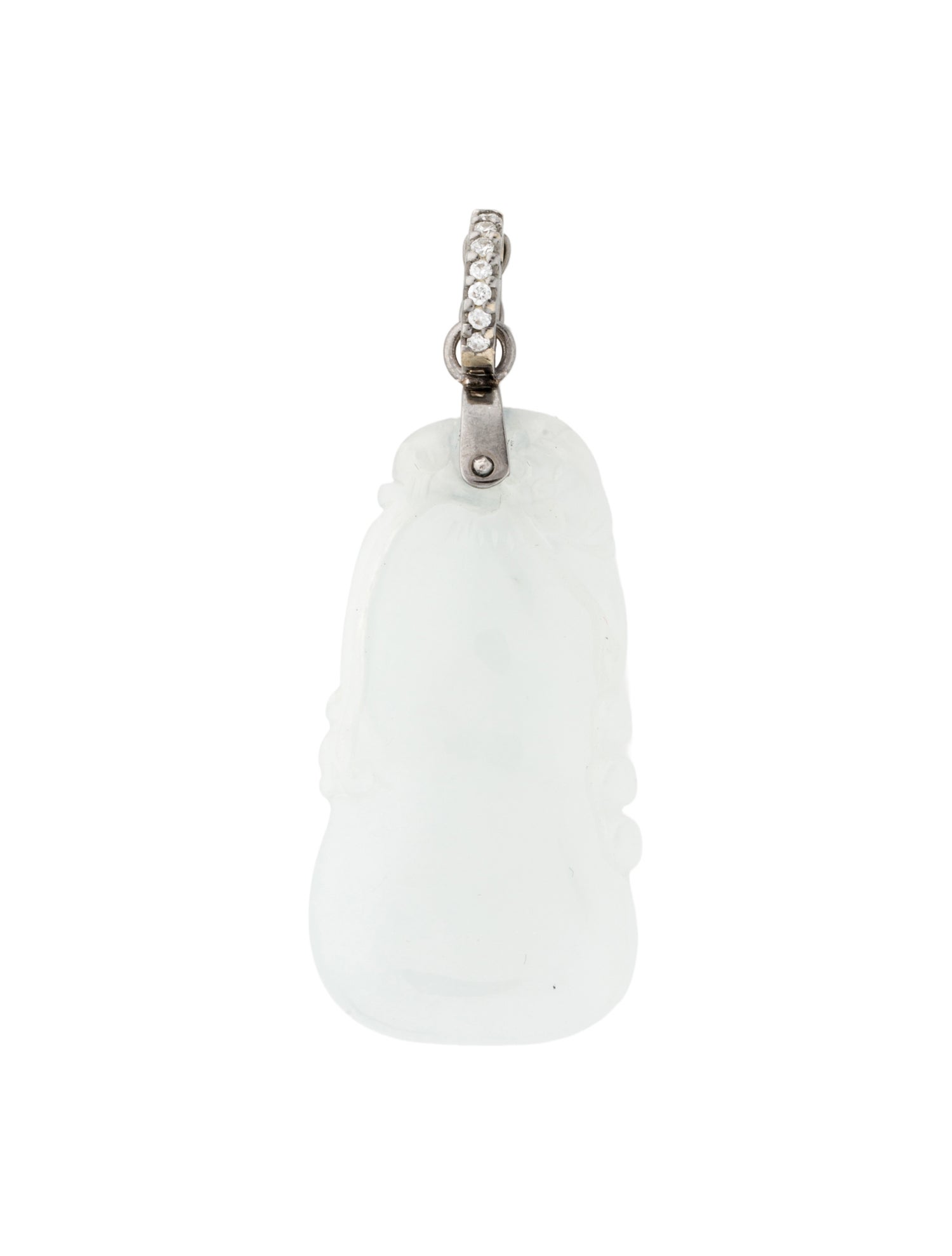 Pendant 18K Jadeite & Diamond Pendant