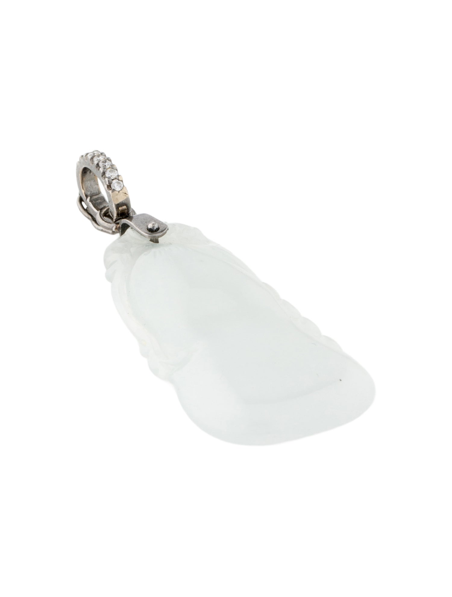 Pendant 18K Jadeite & Diamond Pendant