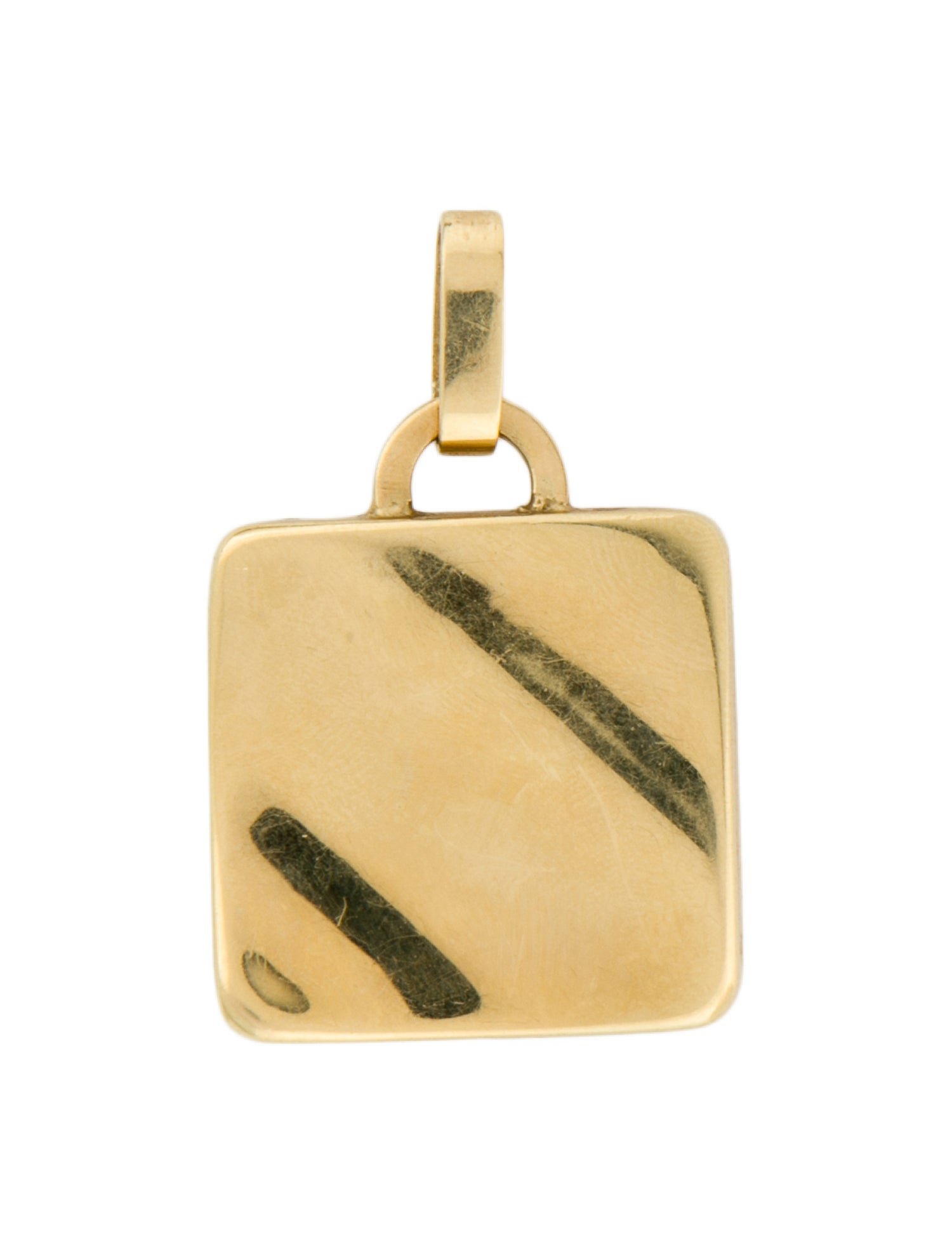 Pendant 18K Hollow Square Pendant