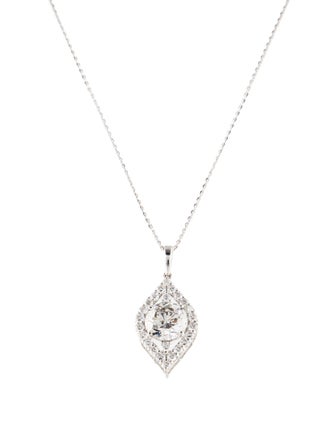 Pendant 14K 2.80ctw Lab-Grown Diamond Pendant Necklace