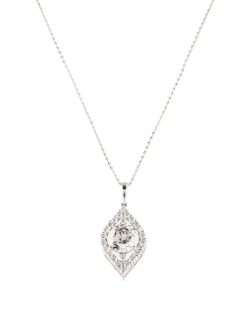 Pendant 14K 2.80ctw Lab-Grown Diamond Pendant Necklace