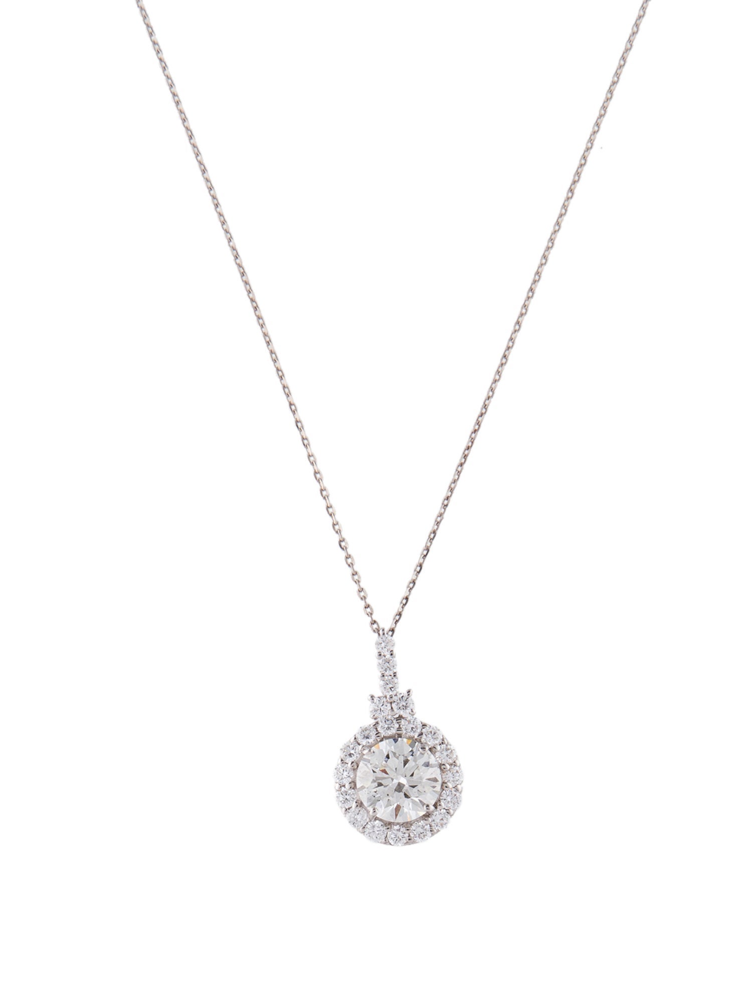 Pendant 14K 1.59ct Lab-Grown Diamond Pendant Necklace
