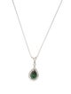 Pendant 14K 1.61ctw Lab-Grown Diamond Halo Pendant Necklace