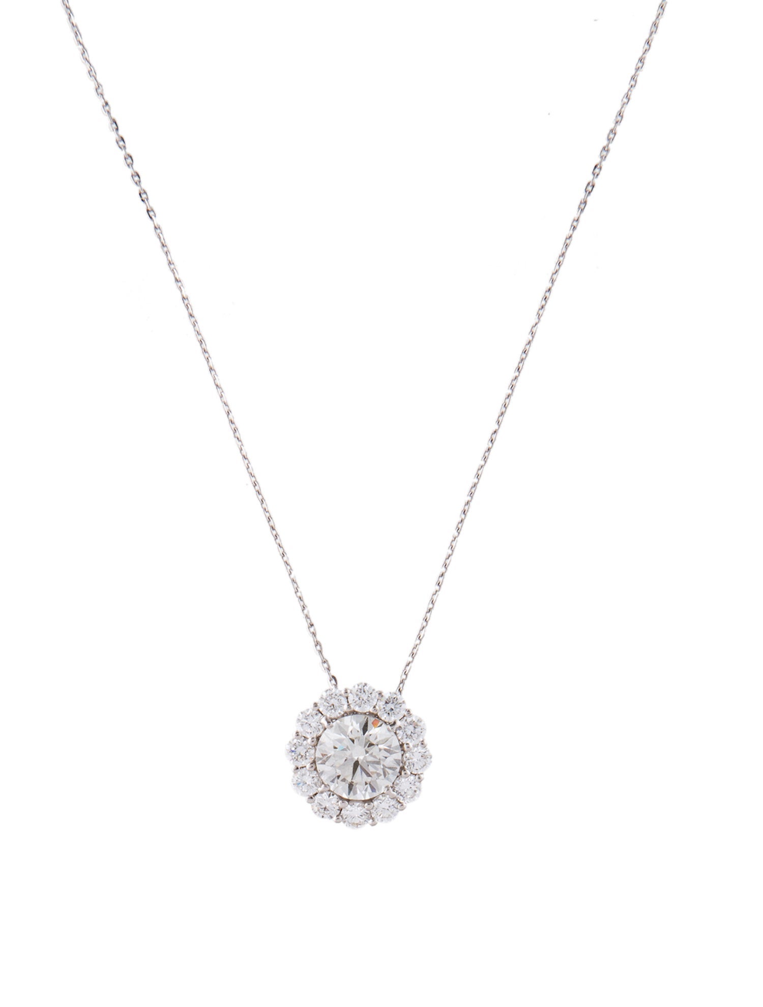 Pendant 14K 1.52ct Lab-Grown Diamond Pendant Necklace