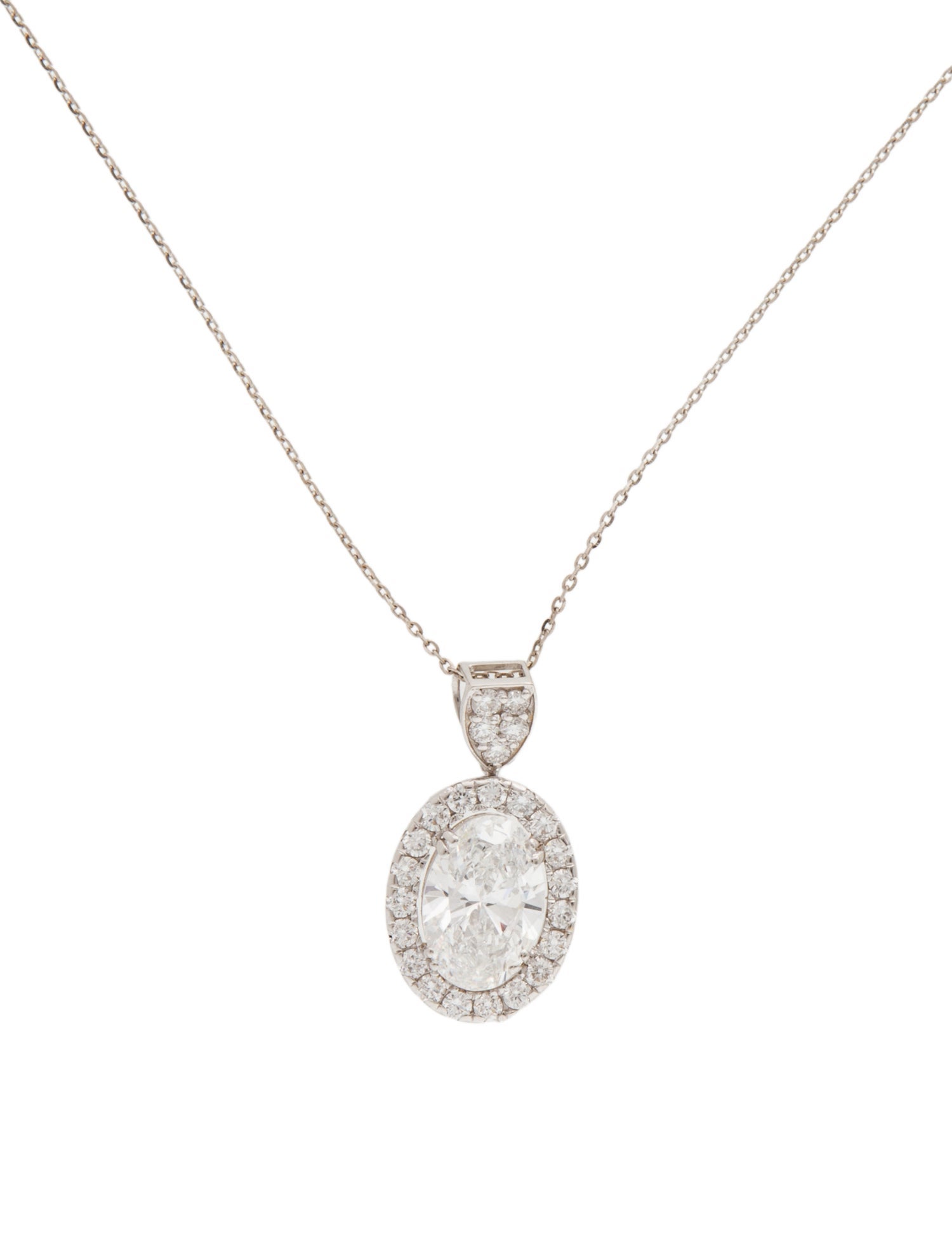 Pendant 14K 2.46ct Lab-Grown Diamond Pendant Necklace