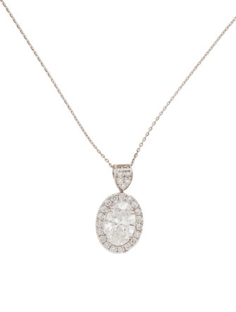 Pendant 14K 2.46ct Lab-Grown Diamond Pendant Necklace