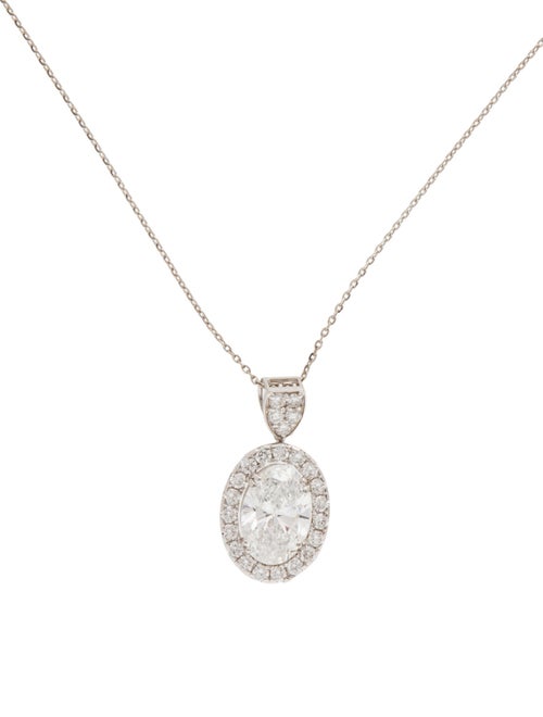 Pendant 14K 2.46ct Lab-Grown Diamond Pendant Necklace