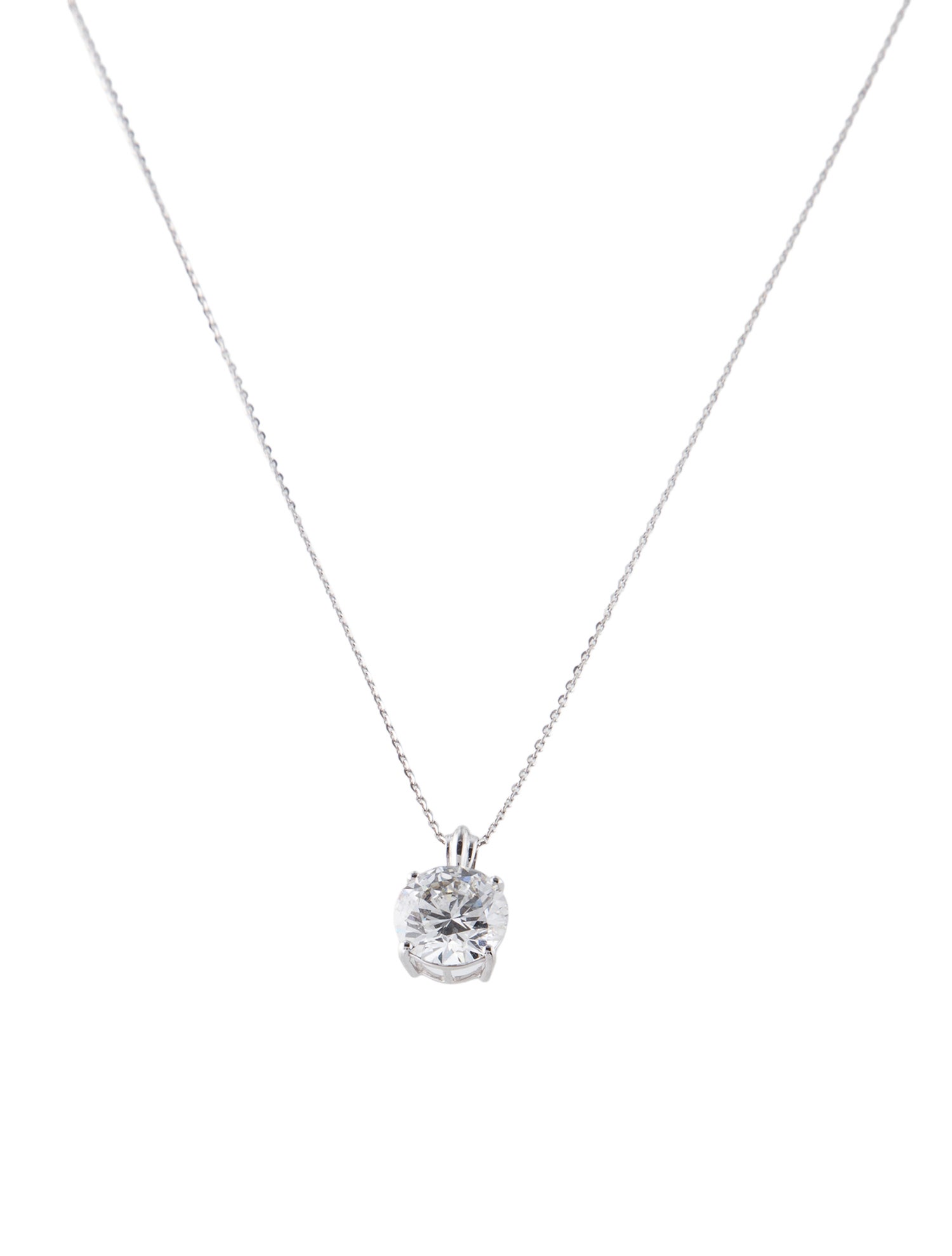 Pendant 14K 2.59ctw Lab-Grown Diamond Pendant Necklace