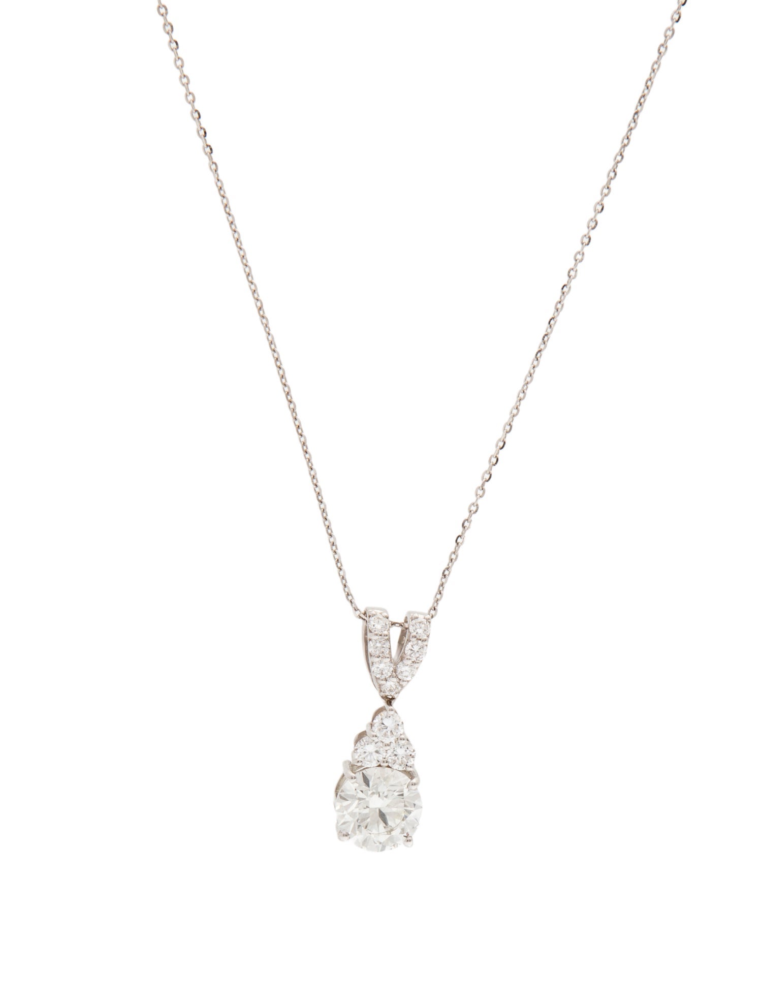 Pendant 14K 1.97ctw Lab-Grown Diamond Pendant Necklace
