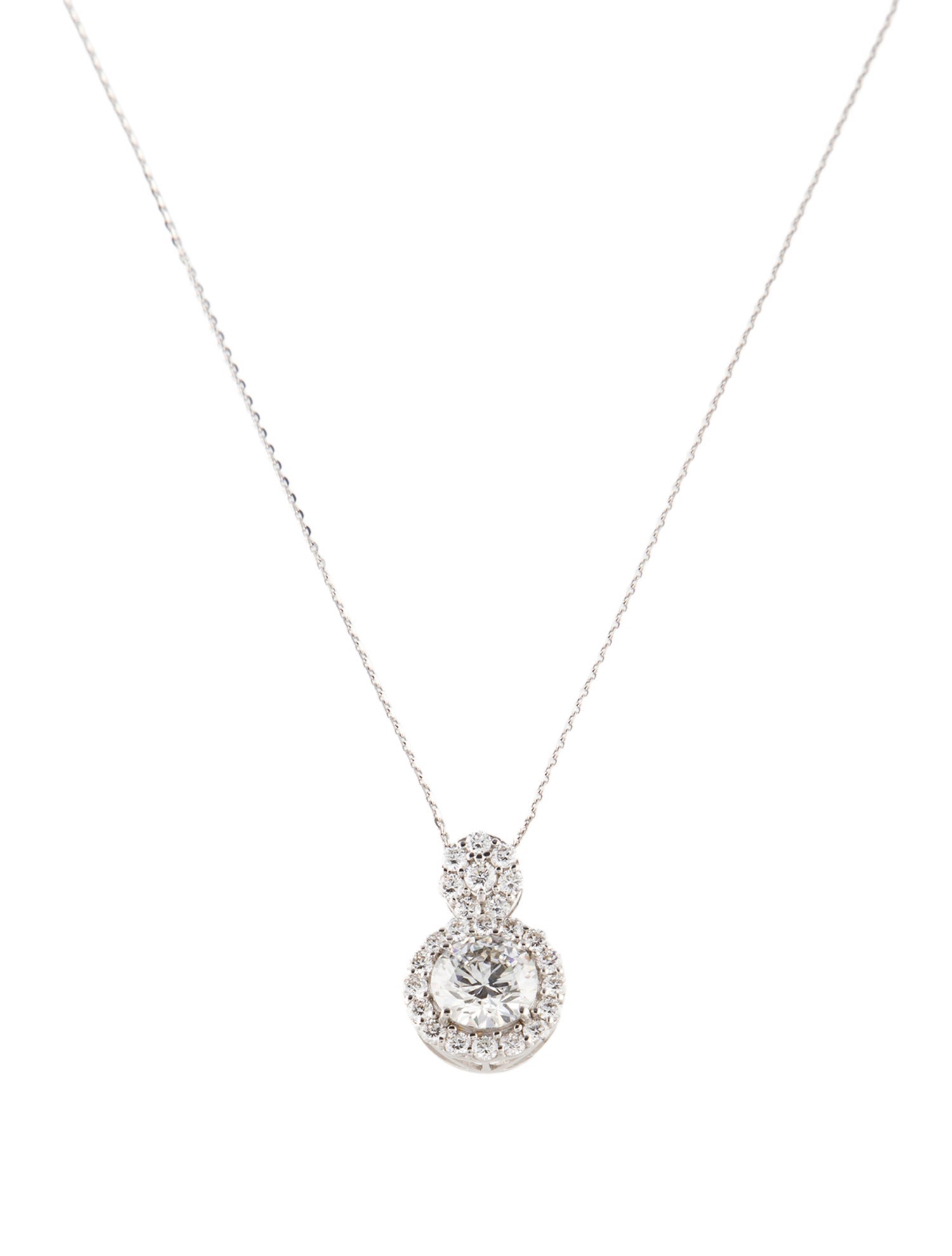 Pendant 14K 2.29ctw Lab-Grown Diamond Pendant Necklace