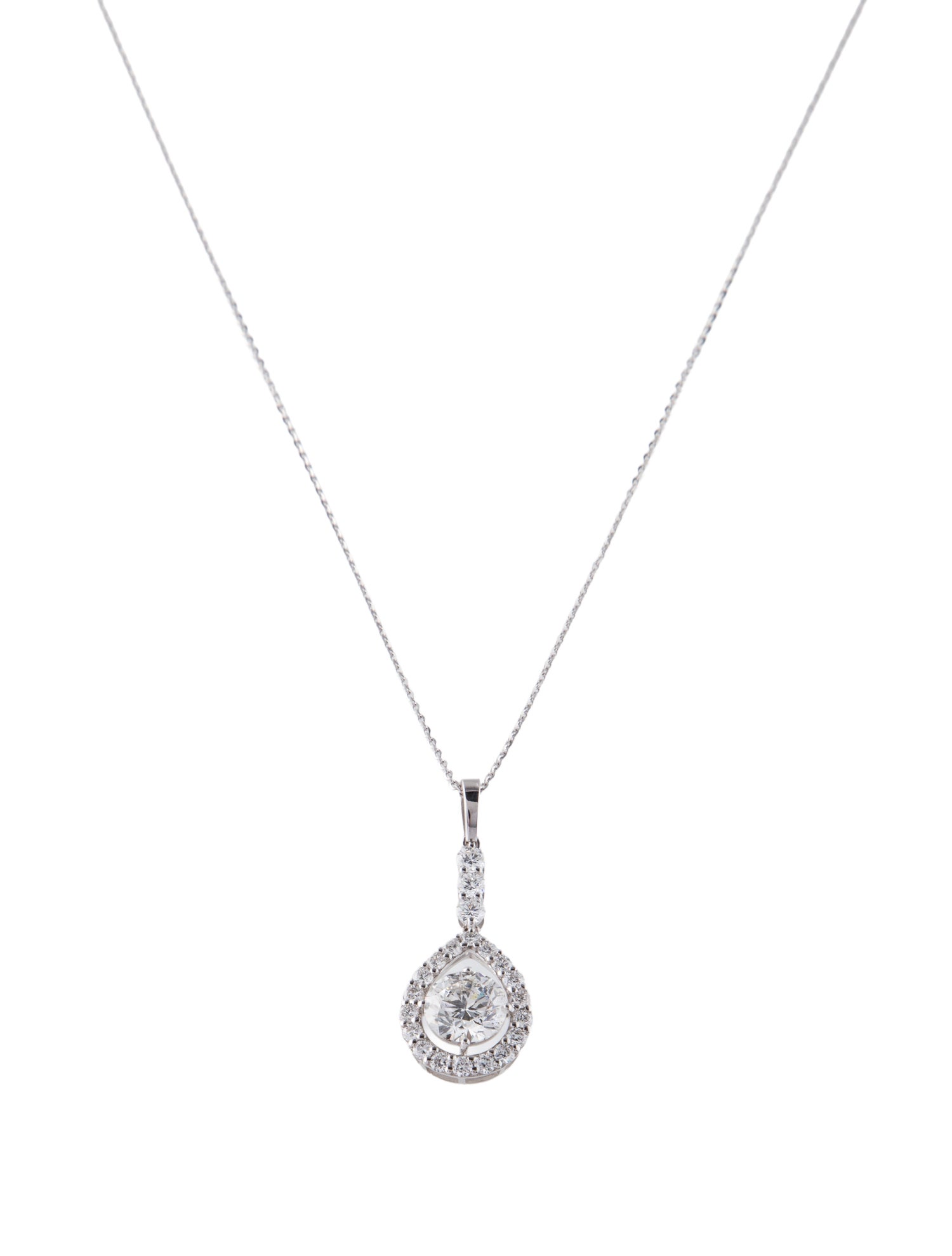 Pendant 14K 2.28ctw Lab-Grown Diamond Pendant Necklace