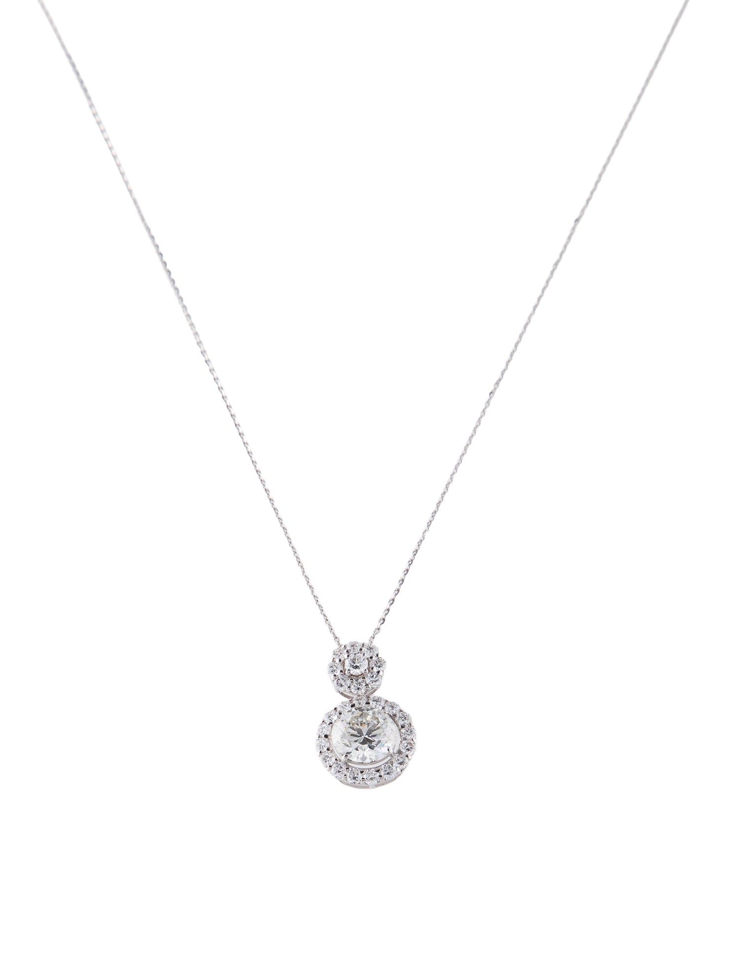 Pendant 14K 2.50ctw Lab-Grown Diamond Pendant Necklace