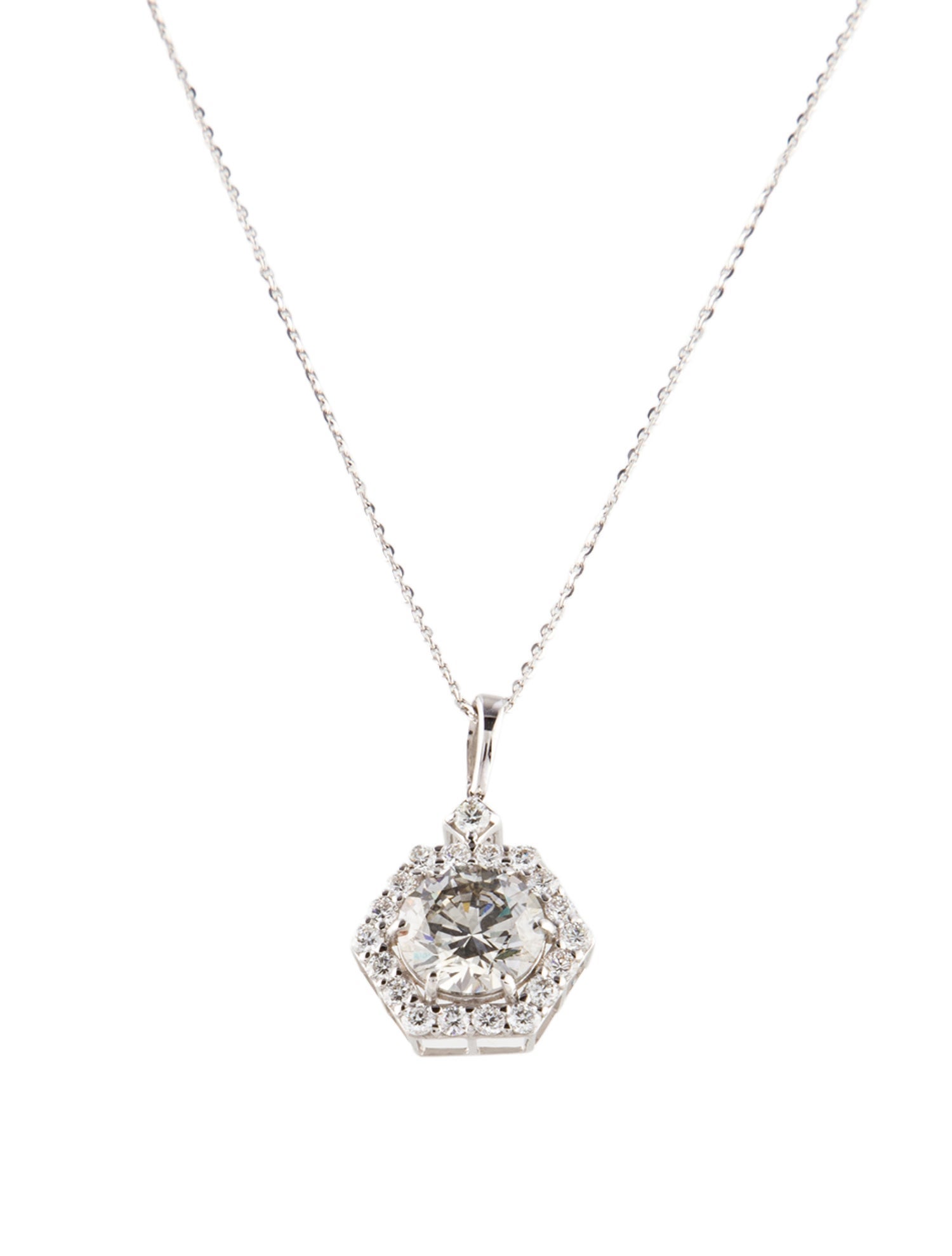Pendant 14K 2.65ctw Lab-Grown Diamond Pendant Necklace