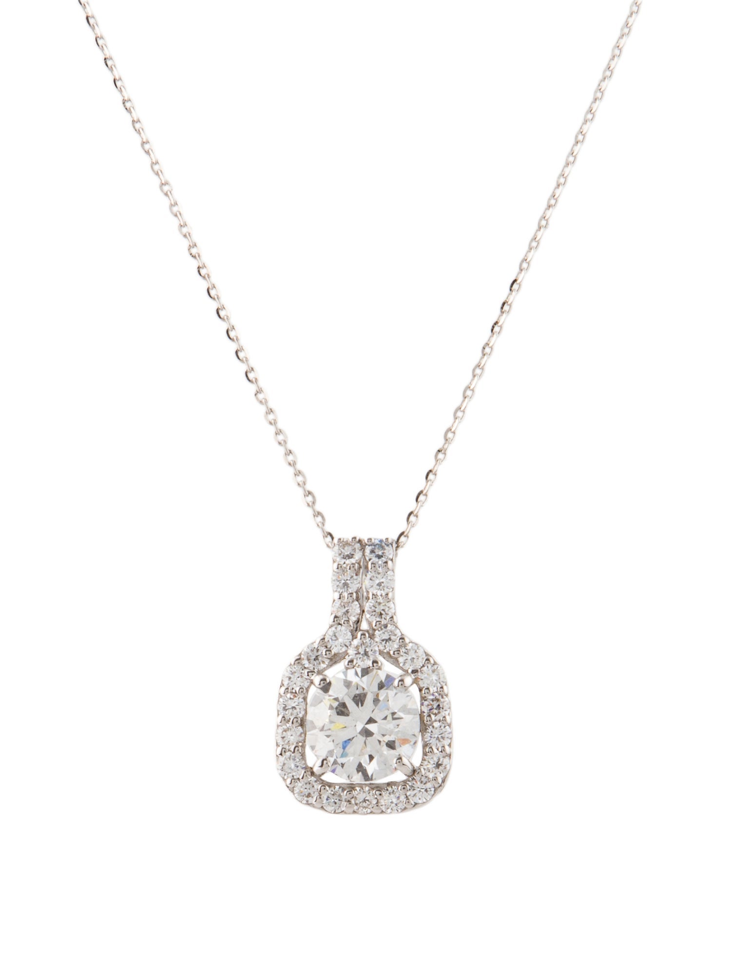 Pendant 14K 2.36ctw Lab-Grown Diamond Pendant Necklace