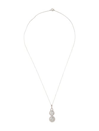 Pendant 14K 4.38ctw Lab-Grown Diamond Pendant Necklace