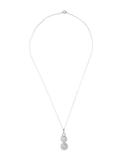 Pendant 14K 4.38ctw Lab-Grown Diamond Pendant Necklace