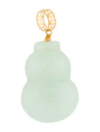 Pendant 18K Jadeite Gourd Pendant