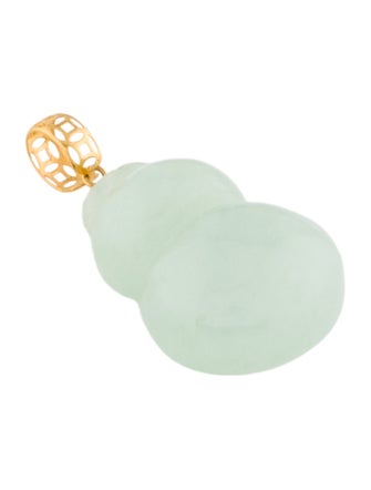 Pendant 18K Jadeite Gourd Pendant
