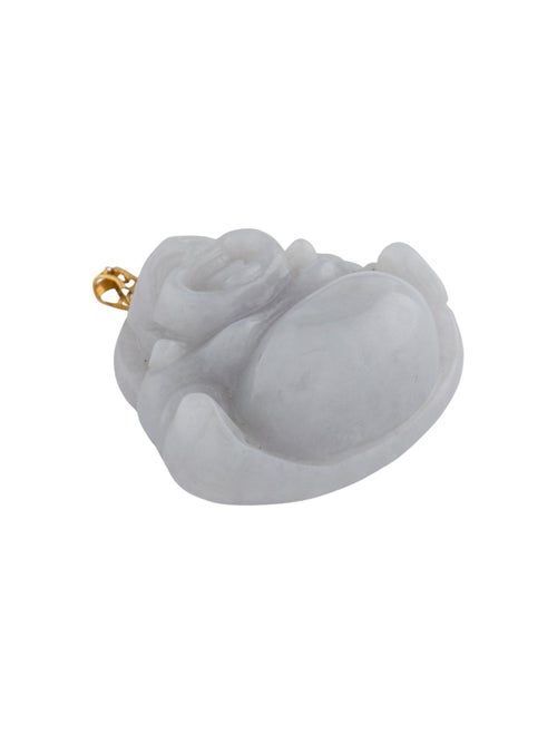 Pendant 18K Jadeite Laughing Buddha Pendant