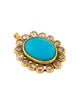 Pendant 18K Turquoise & Diamond Pendant