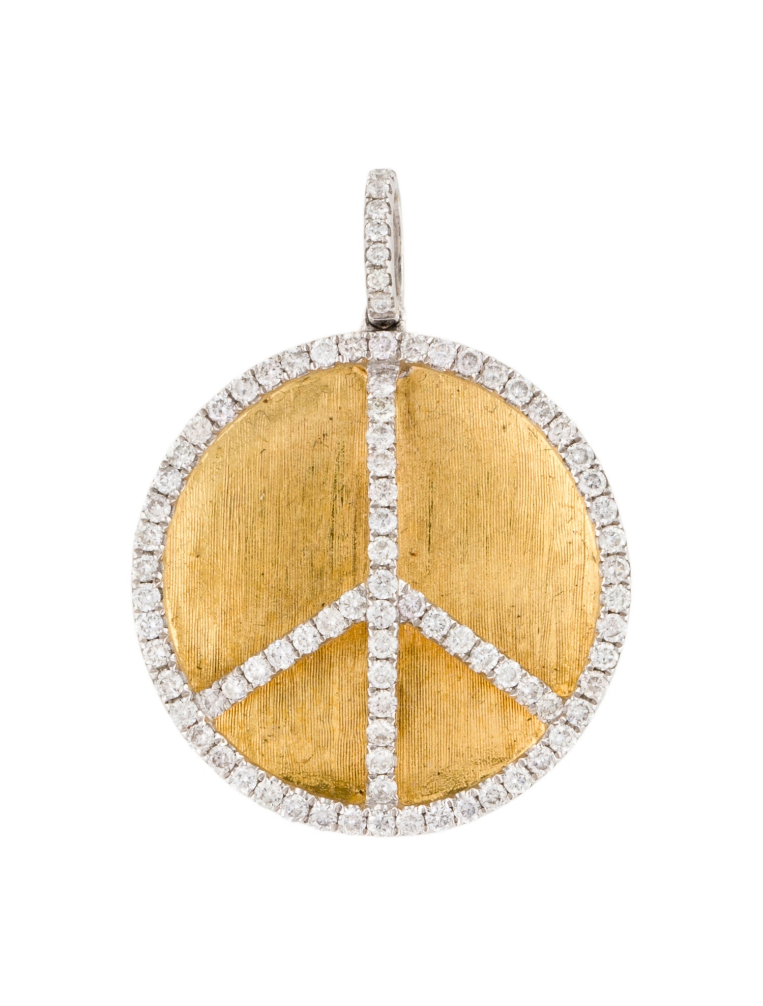 Pendant 14K Diamond Peace Pendant