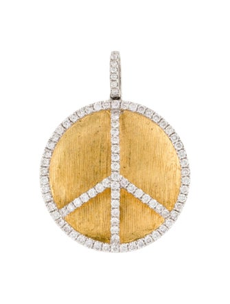 Pendant 14K Diamond Peace Pendant