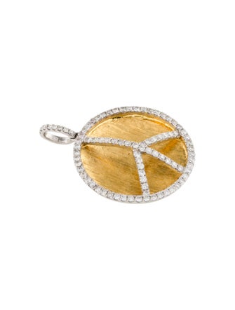 Pendant 14K Diamond Peace Pendant