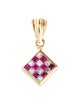 Pendant 14K Ruby & Diamond Pendant
