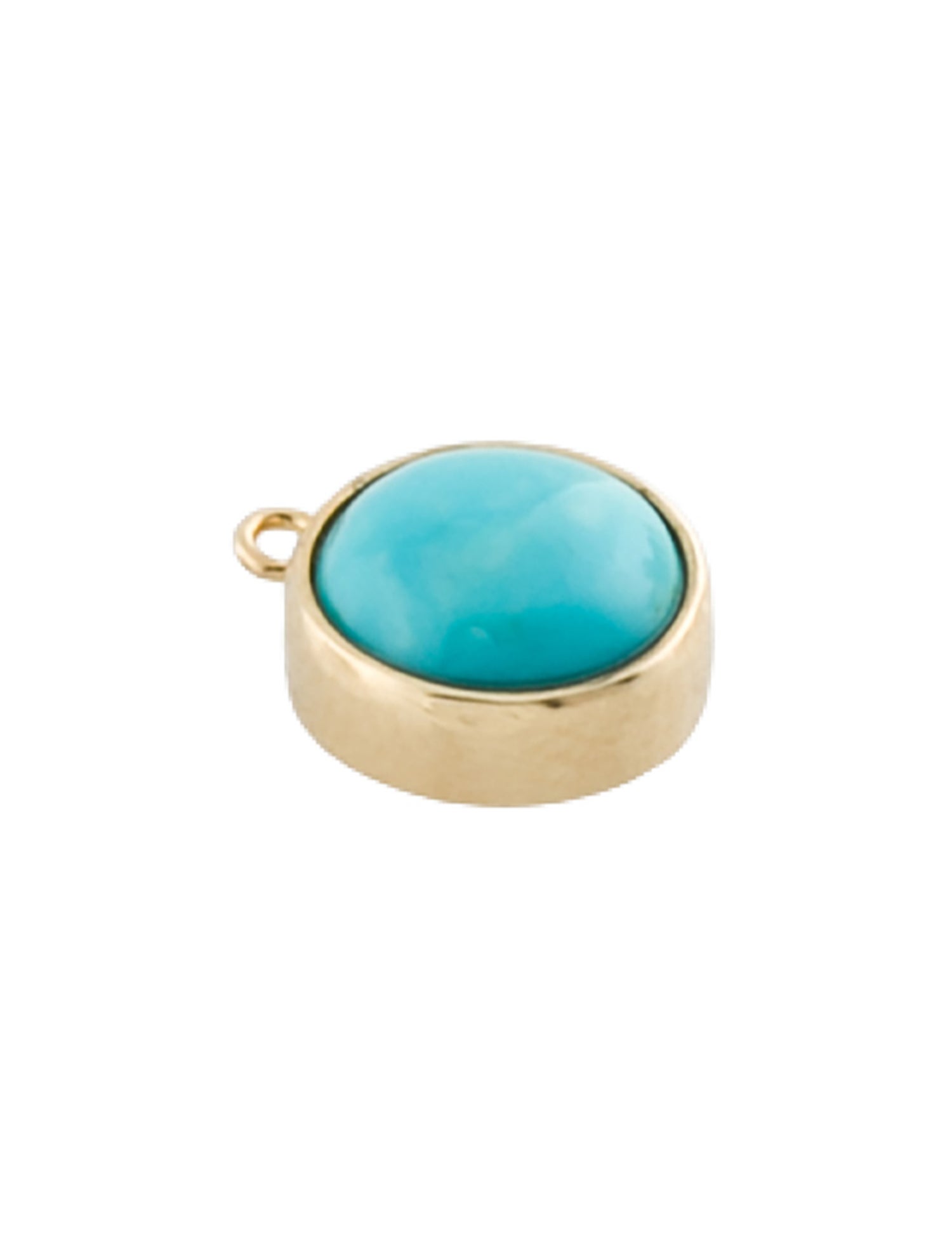 Pendant 14K 1.57ct Turquoise Charm