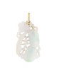 Pendant 14K Jadeite Carved Pendant