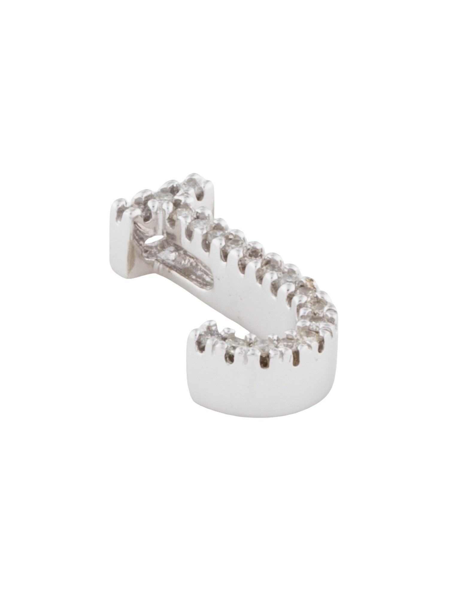 Pendant 14K Diamond 'J' Pendant