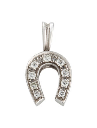 Pendant 18K Diamond Horseshoe Pendant