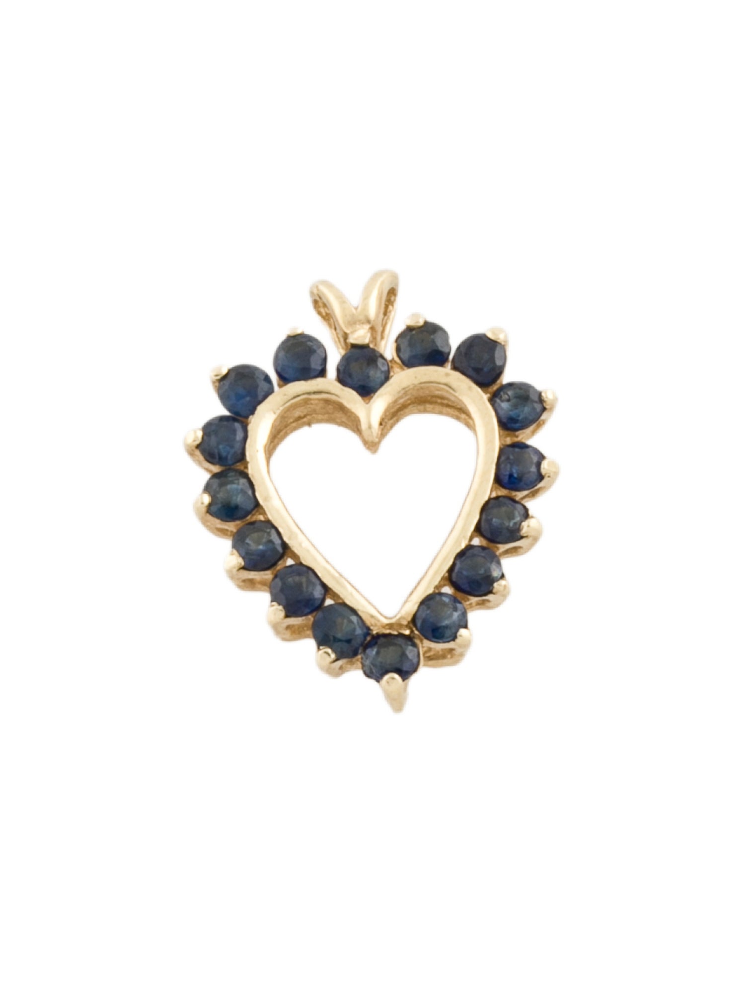 Pendant 14K Sapphire Heart