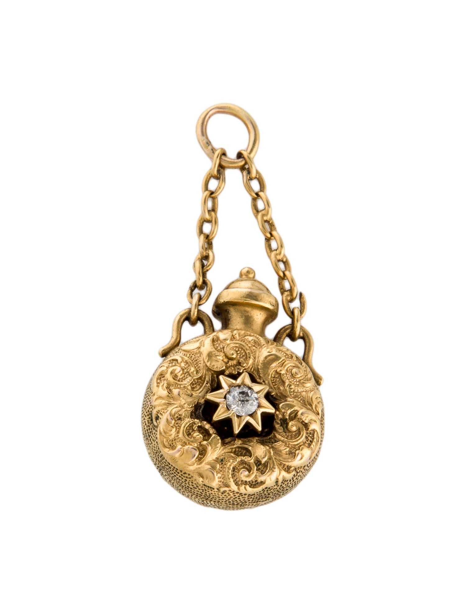 Pendant 18K Diamond Perfume Bottle