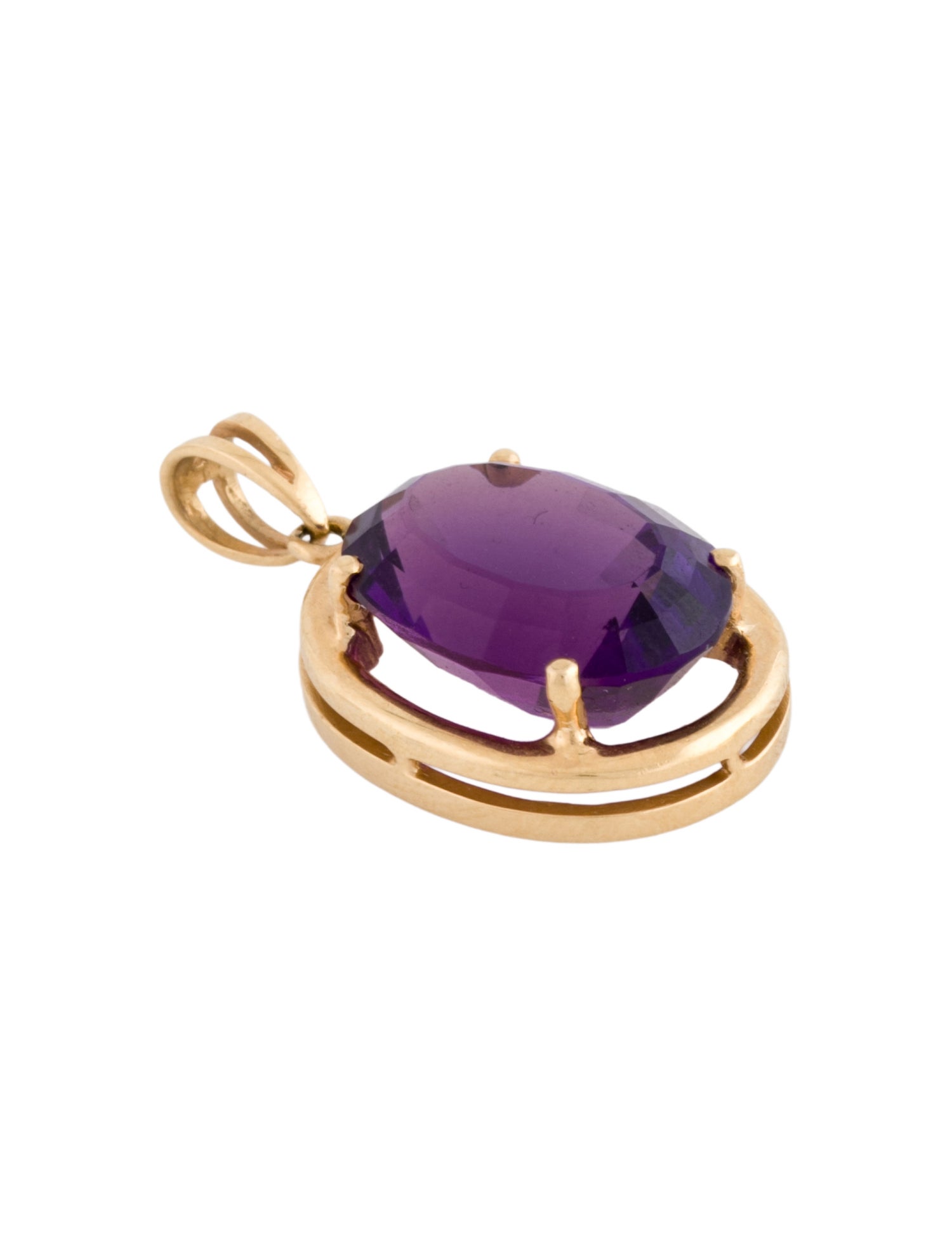 Pendant 14K 14.04ct Amethyst Pendant
