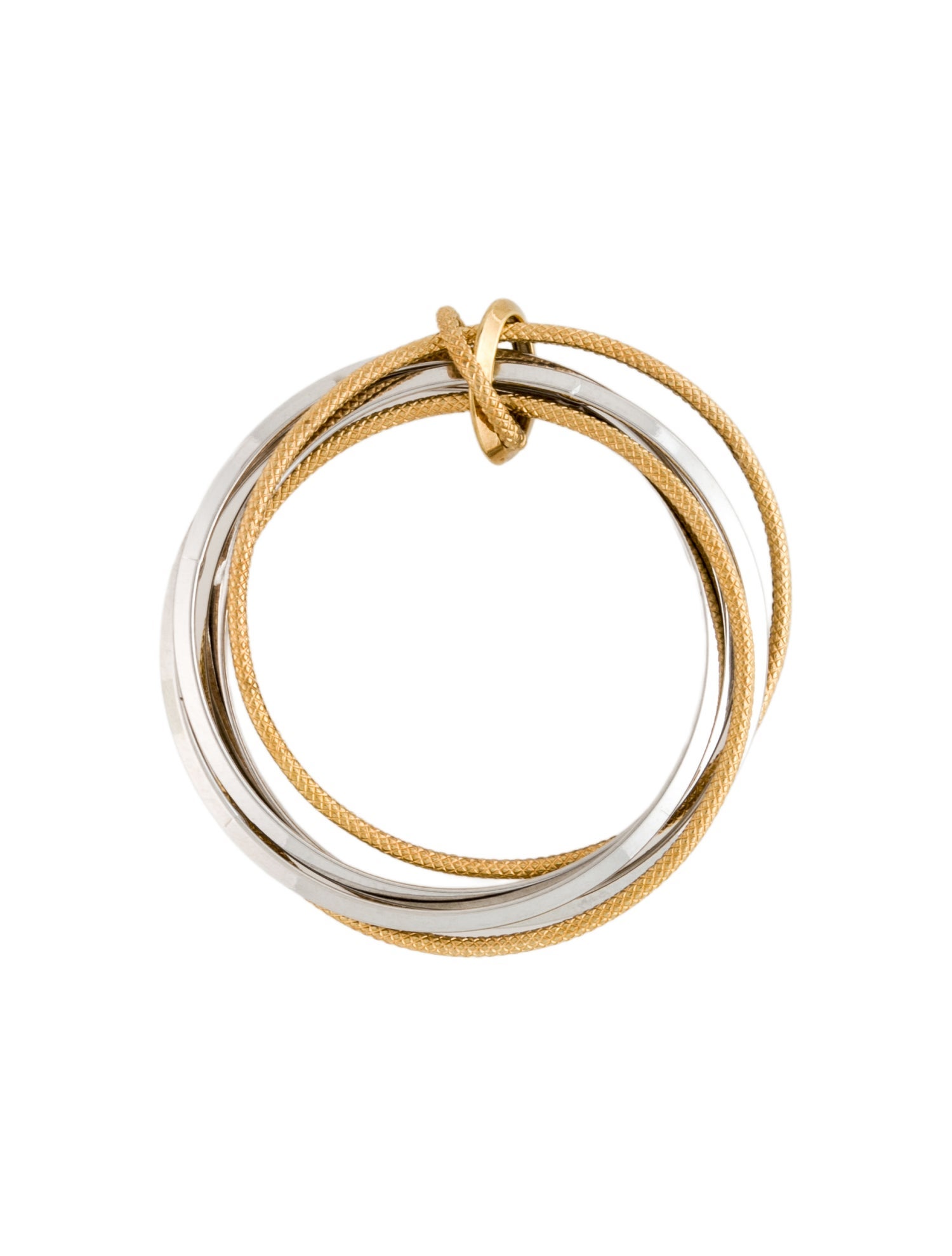 Pendant 14K Two-Tone Circles