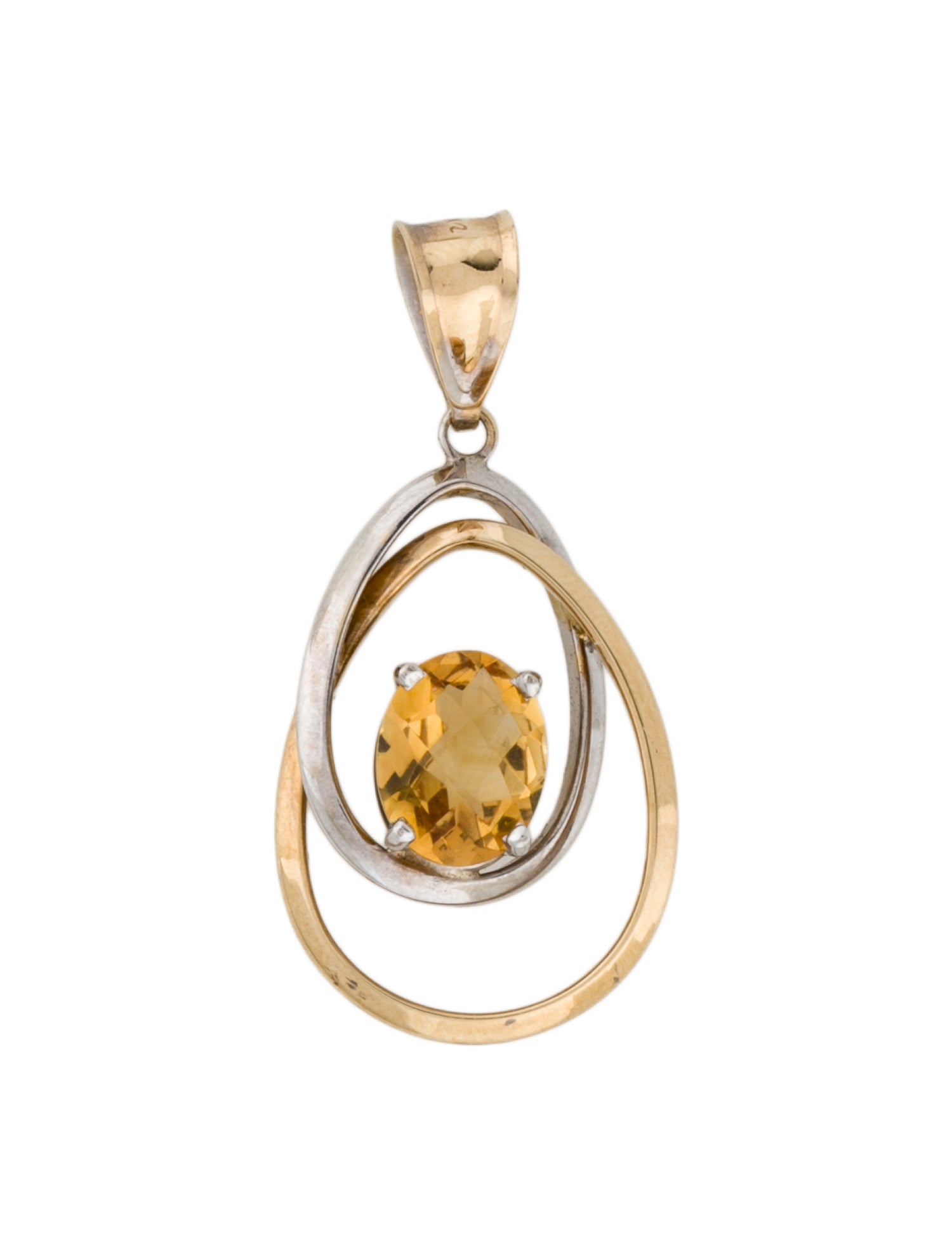 Pendant 14K Citrine
