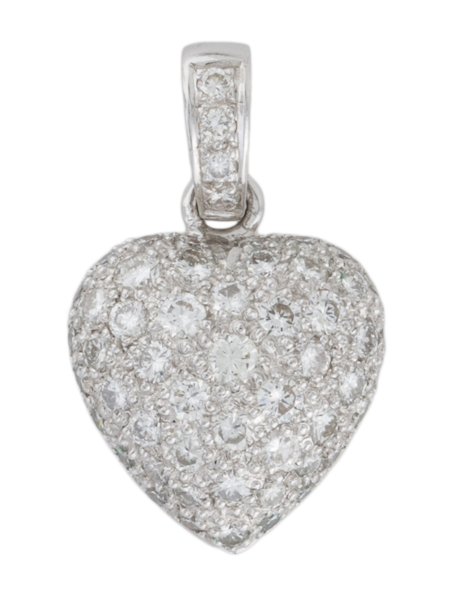 Pendant 18K Diamond Pave Heart Pendant