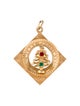 Pendant 14K "Merry Christmas" Tree Charm