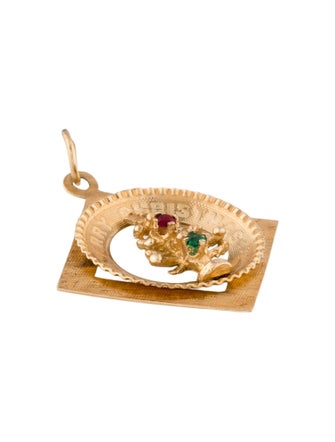 Pendant 14K "Merry Christmas" Tree Charm