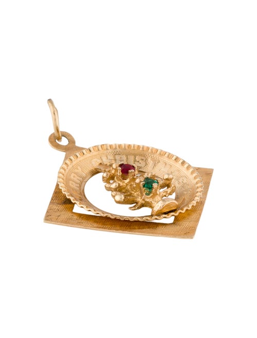 Pendant 14K "Merry Christmas" Tree Charm